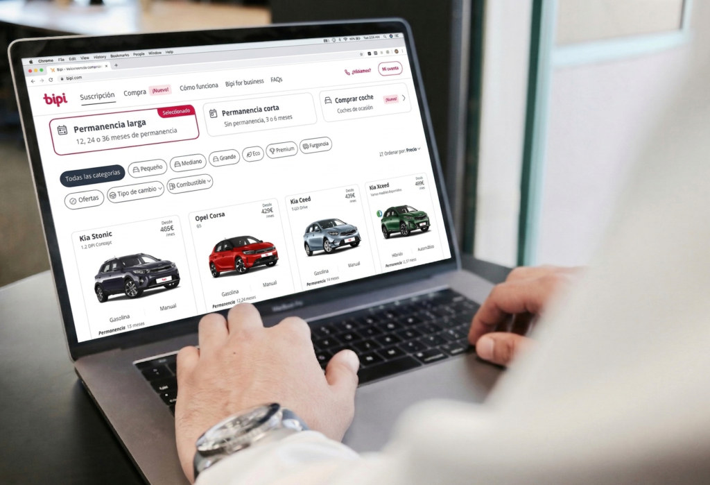renting de coches online de bipi